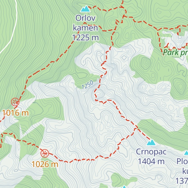 Map of Veliki Bat