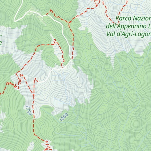Map of Tempa Schiena d'Asino