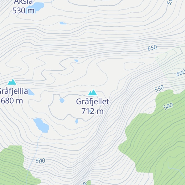 Map of Gråfjellet