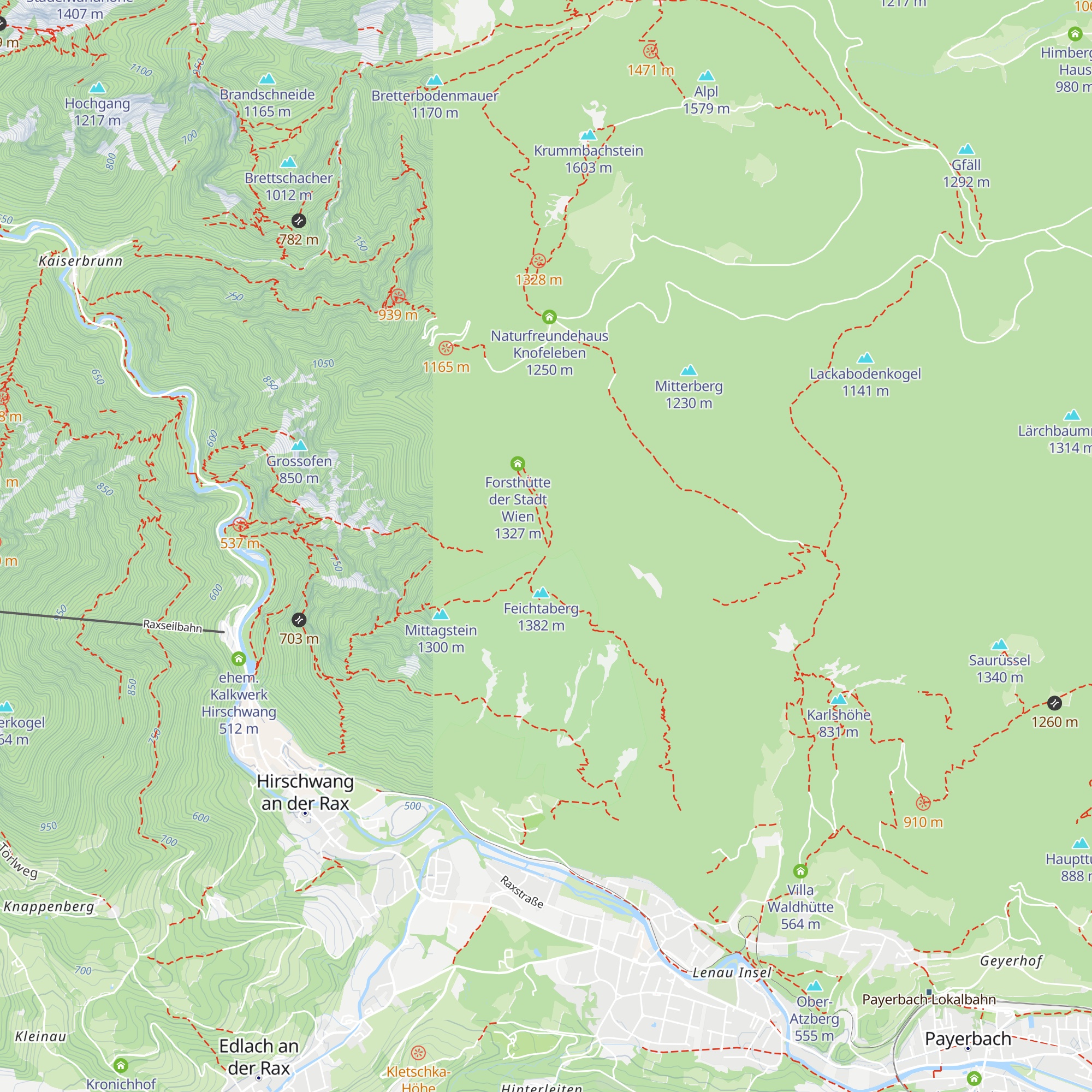 Forsthütte der Stadt Wien map
