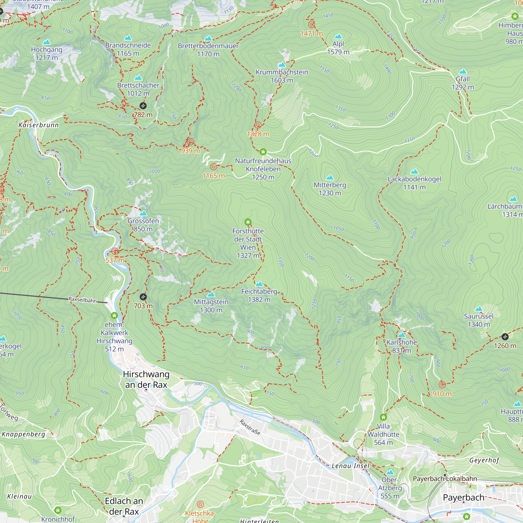 Forsthütte der Stadt Wien map