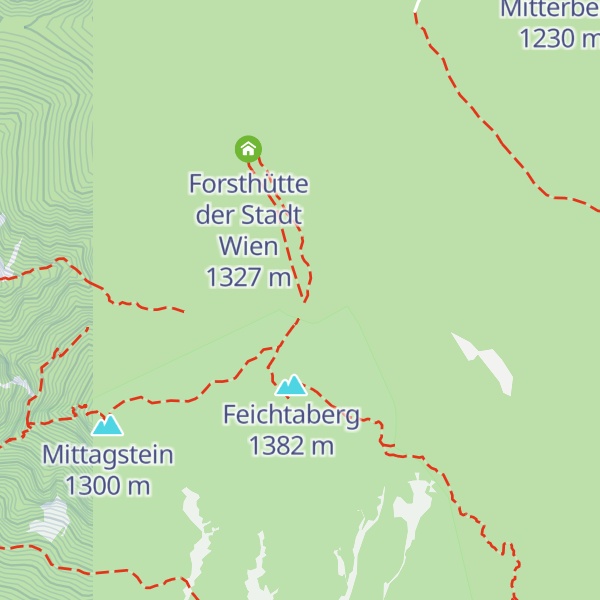 Map of Forsthütte der Stadt Wien
