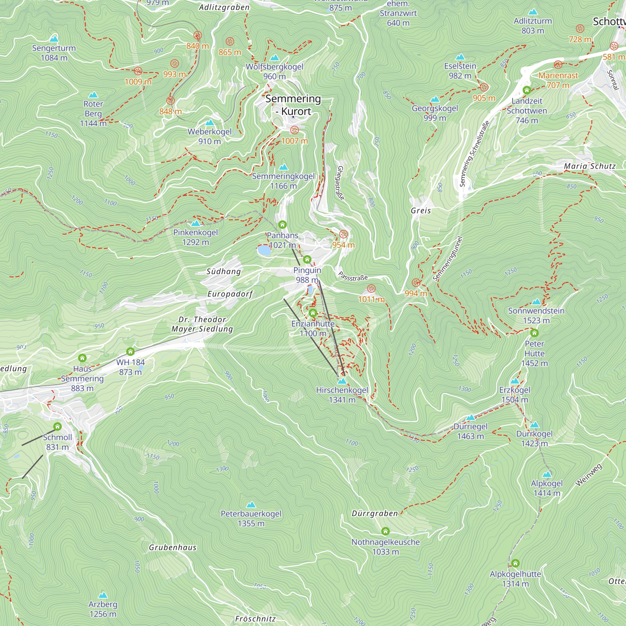 Enzianhütte map