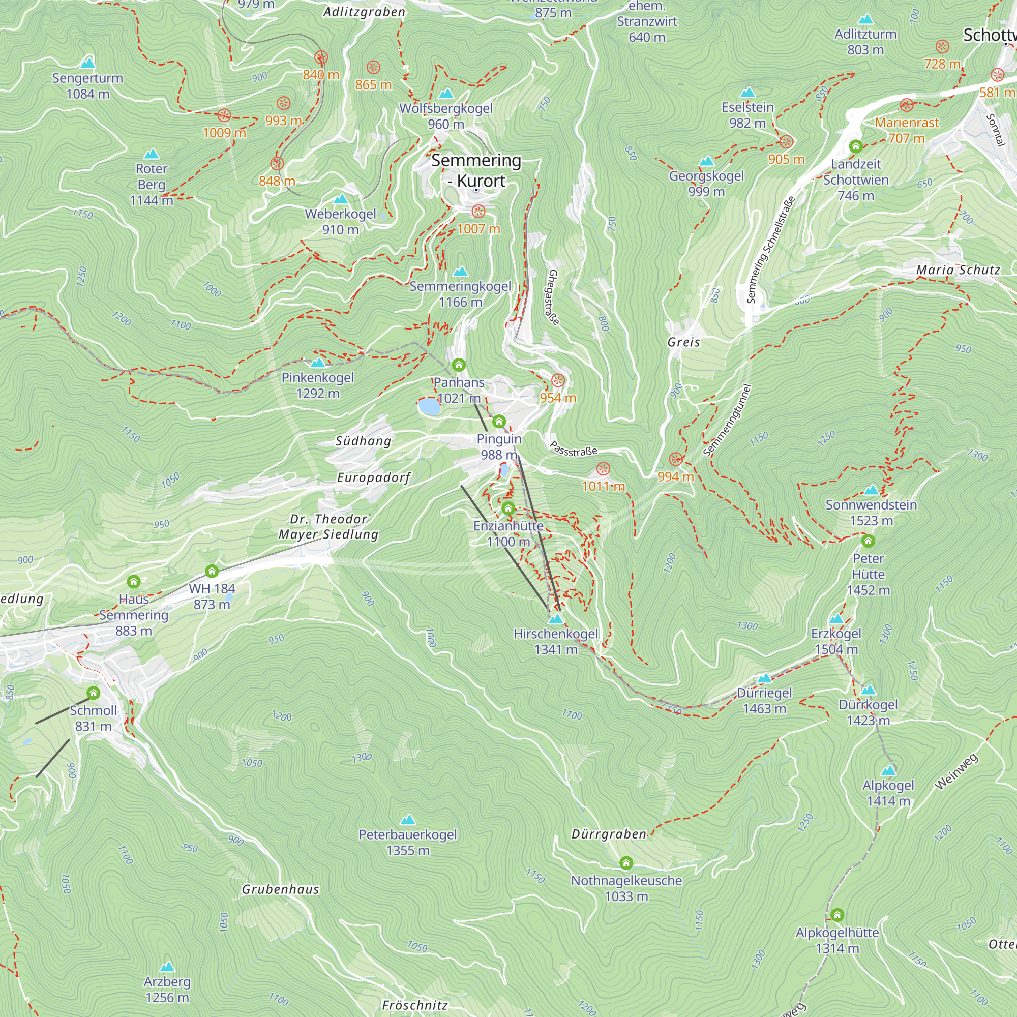 Enzianhütte map