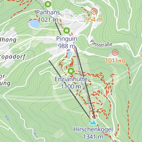 Map of Enzianhütte