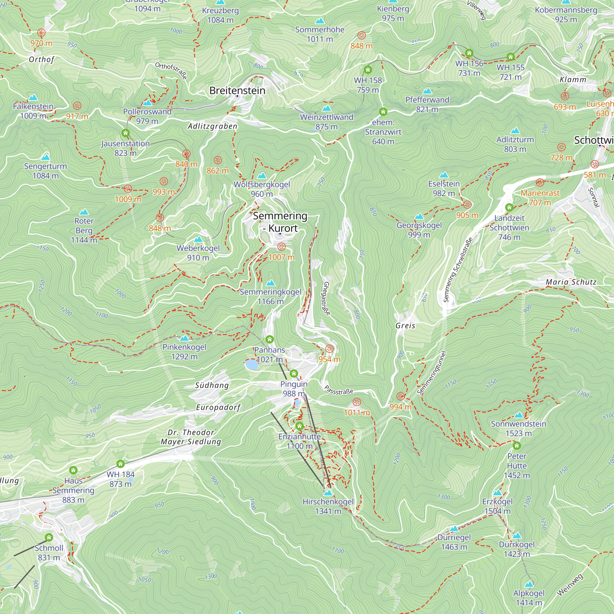 Informationsstelle Weltkulturerbe Semmeringbahn und Bahnwanderweg map