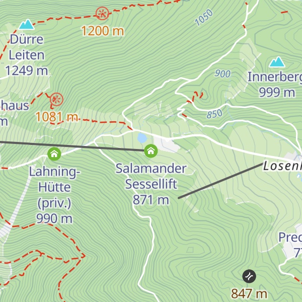 Map of Salamander Sessellift