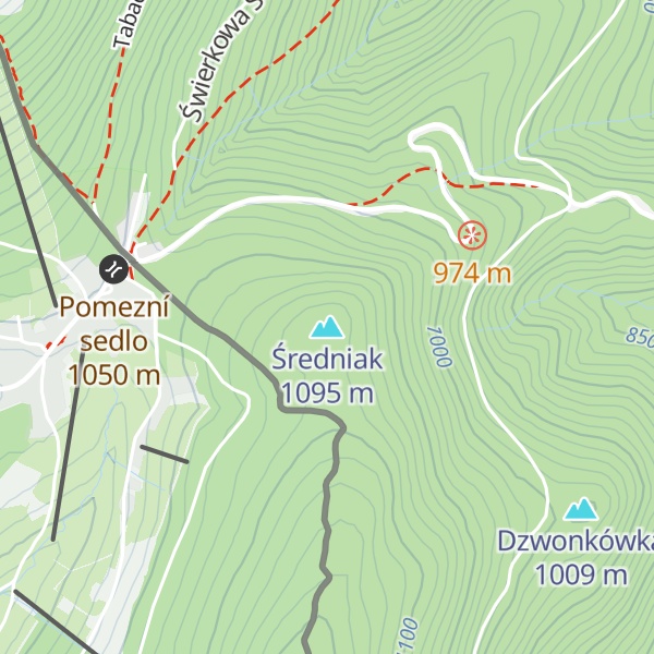 Map of Średniak