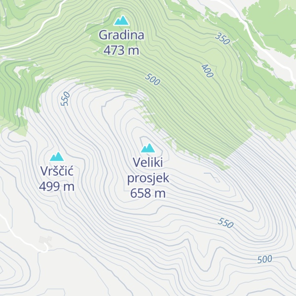 Map of Veliki prosjek