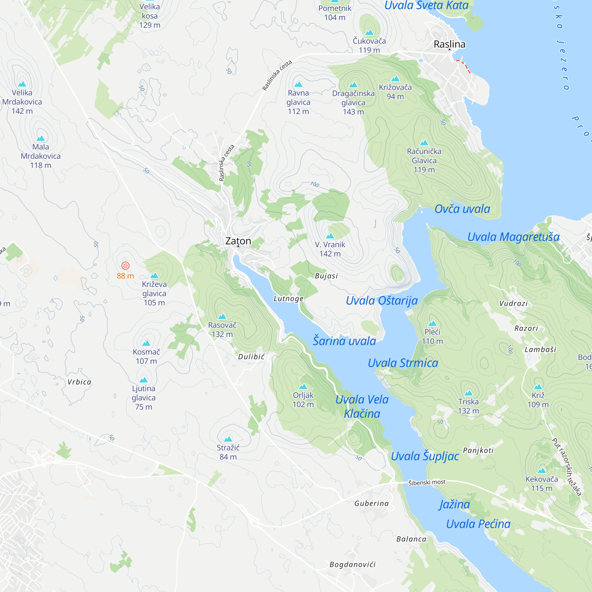 Apartmani Litnoga map