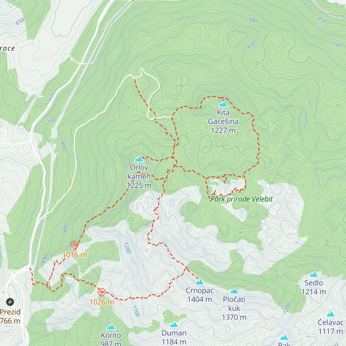 Planinarsko sklonište Crnopac map