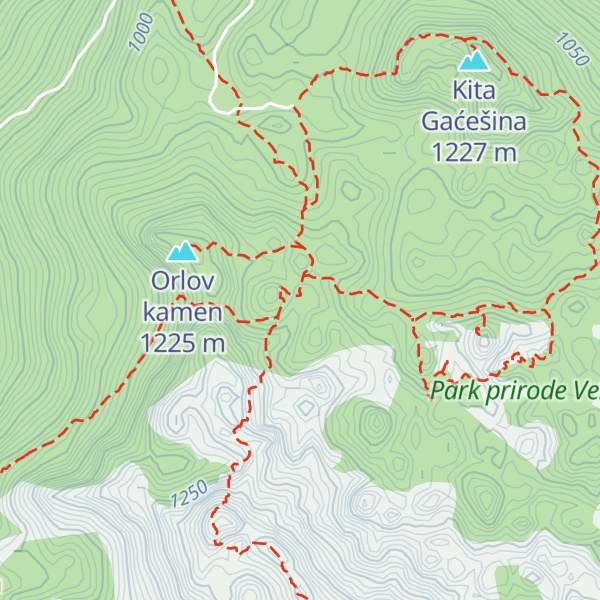 Map of Planinarsko sklonište Crnopac