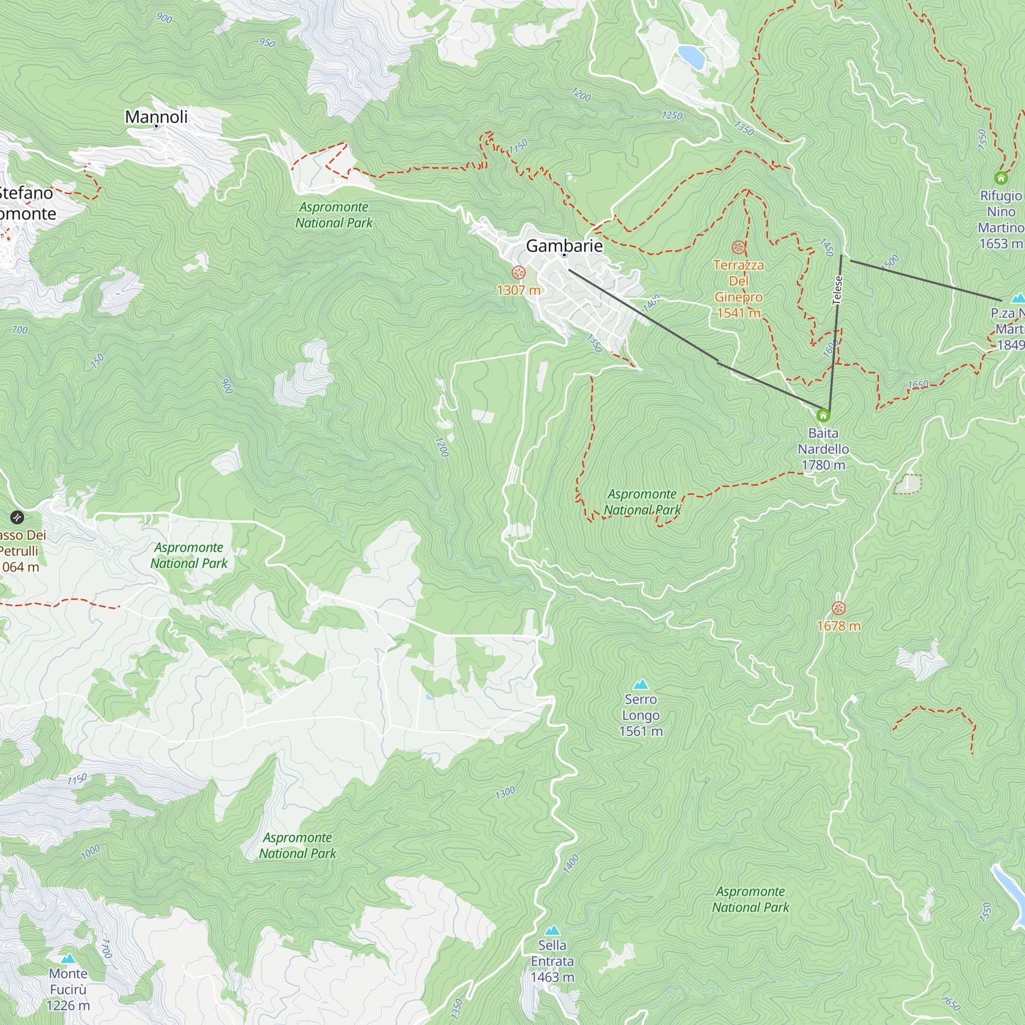 Rifugio Fragolara map