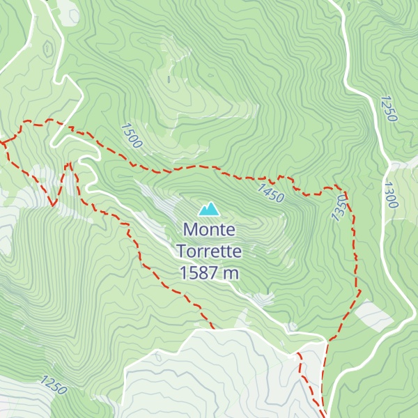 Map of Monte Torrette