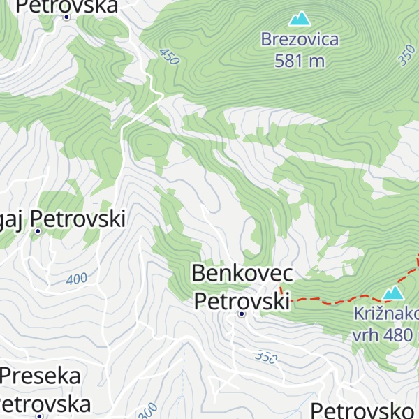 Map of Ačkova hiža