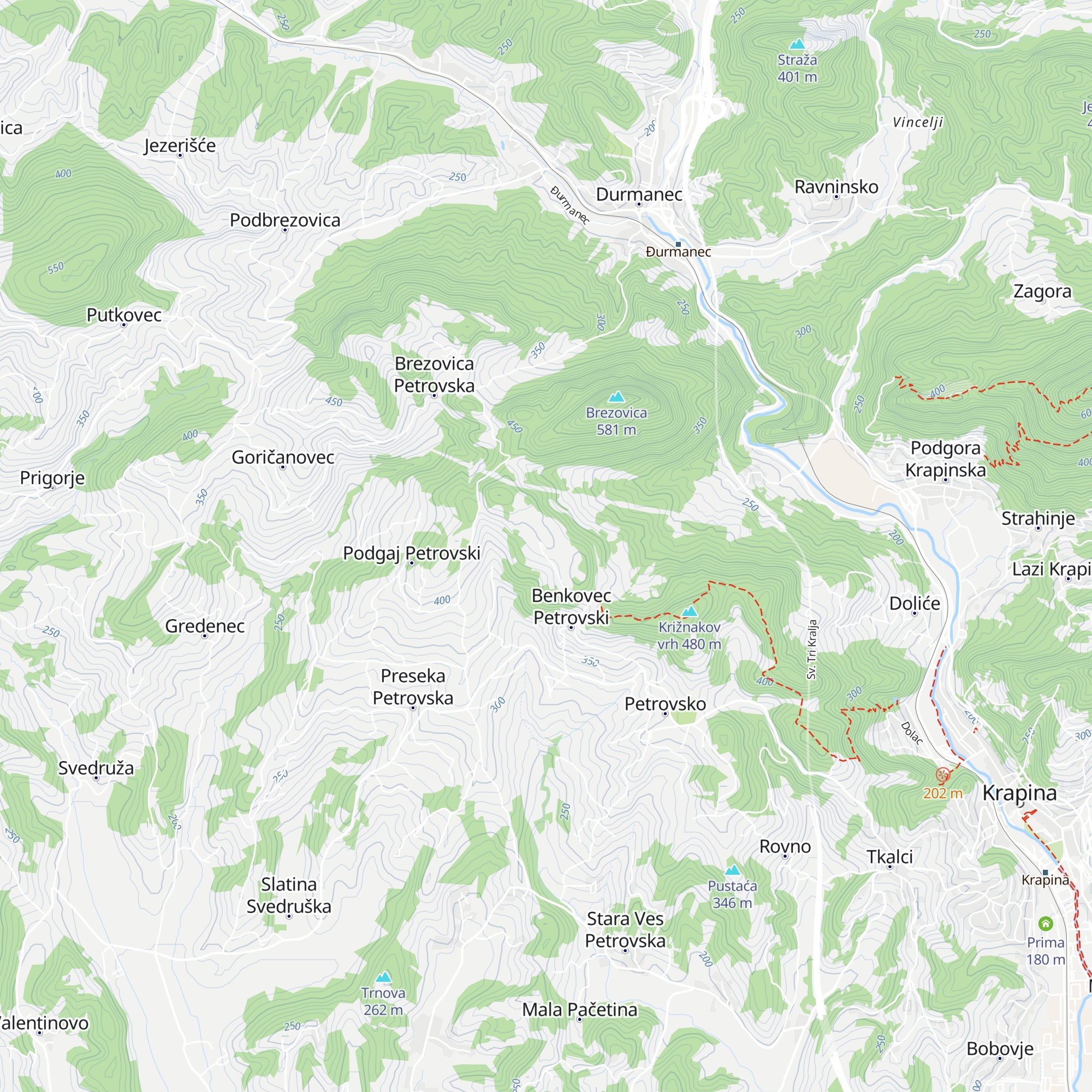 Ačkova hiža map