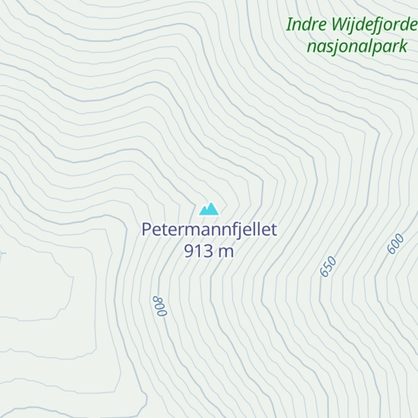 Map of Petermannfjellet