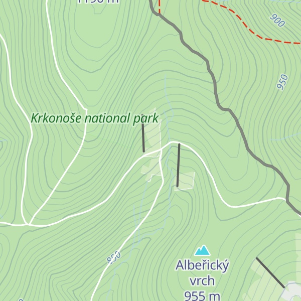 Map of Lysečinská bouda