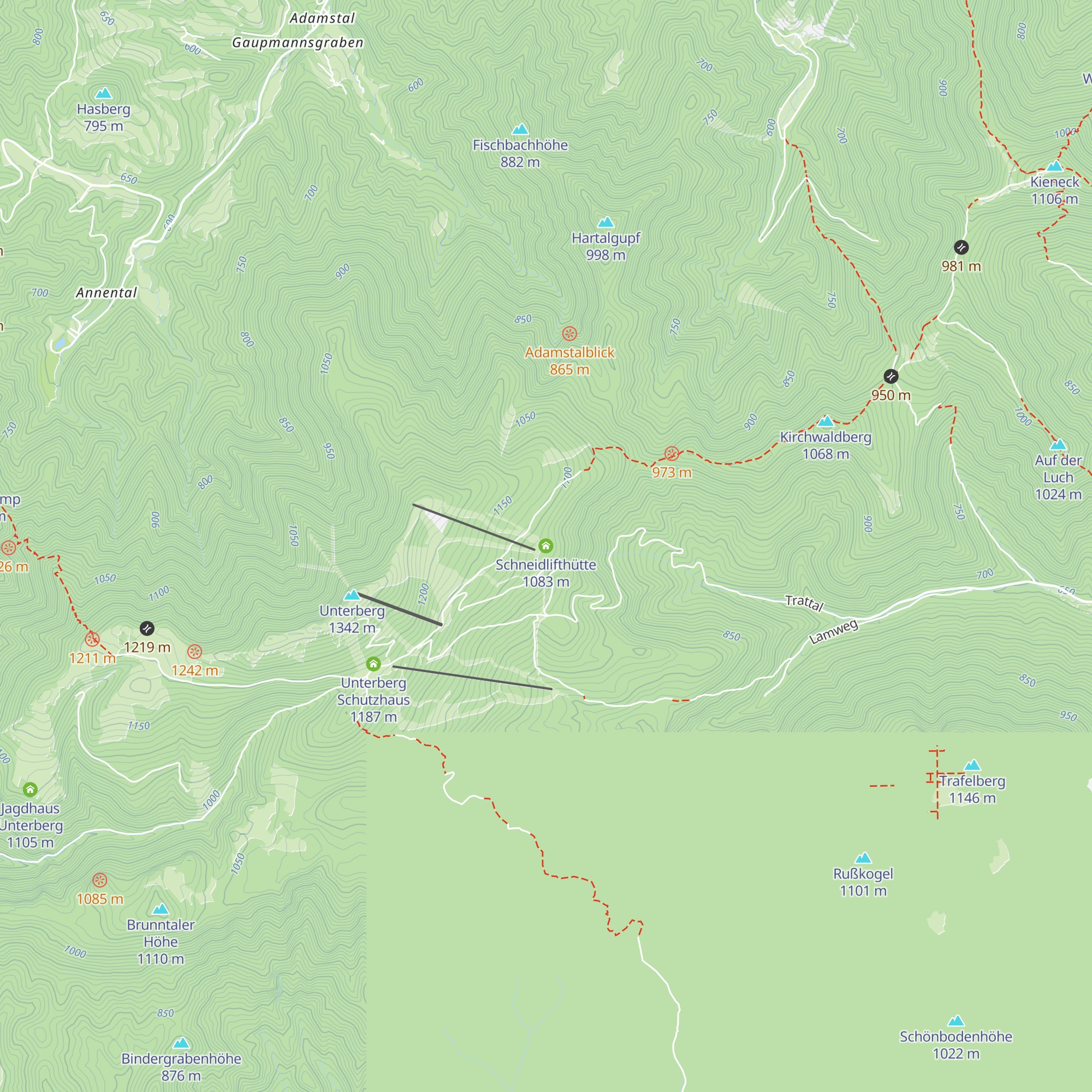 Schneidlifthütte map