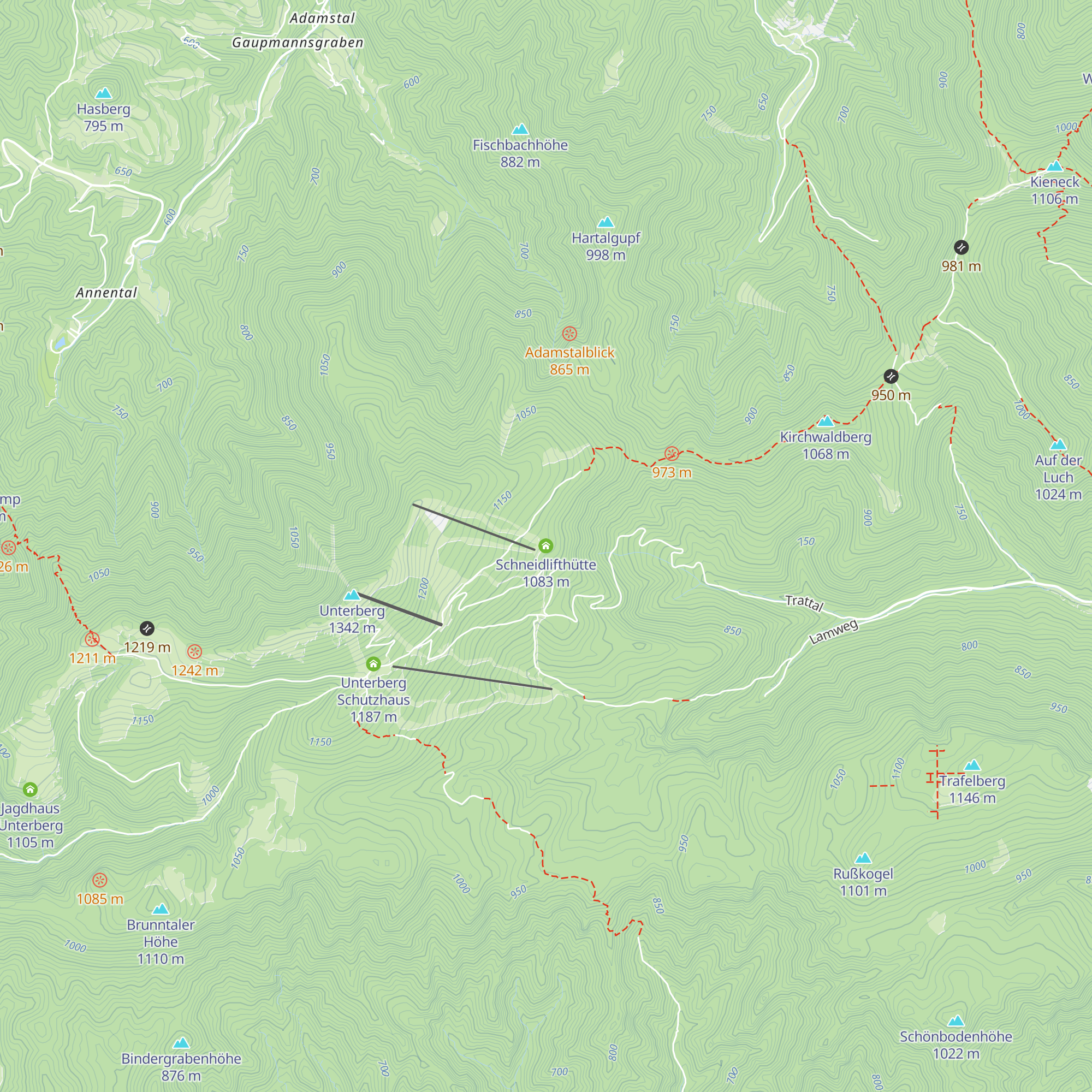 Schneidlifthütte map