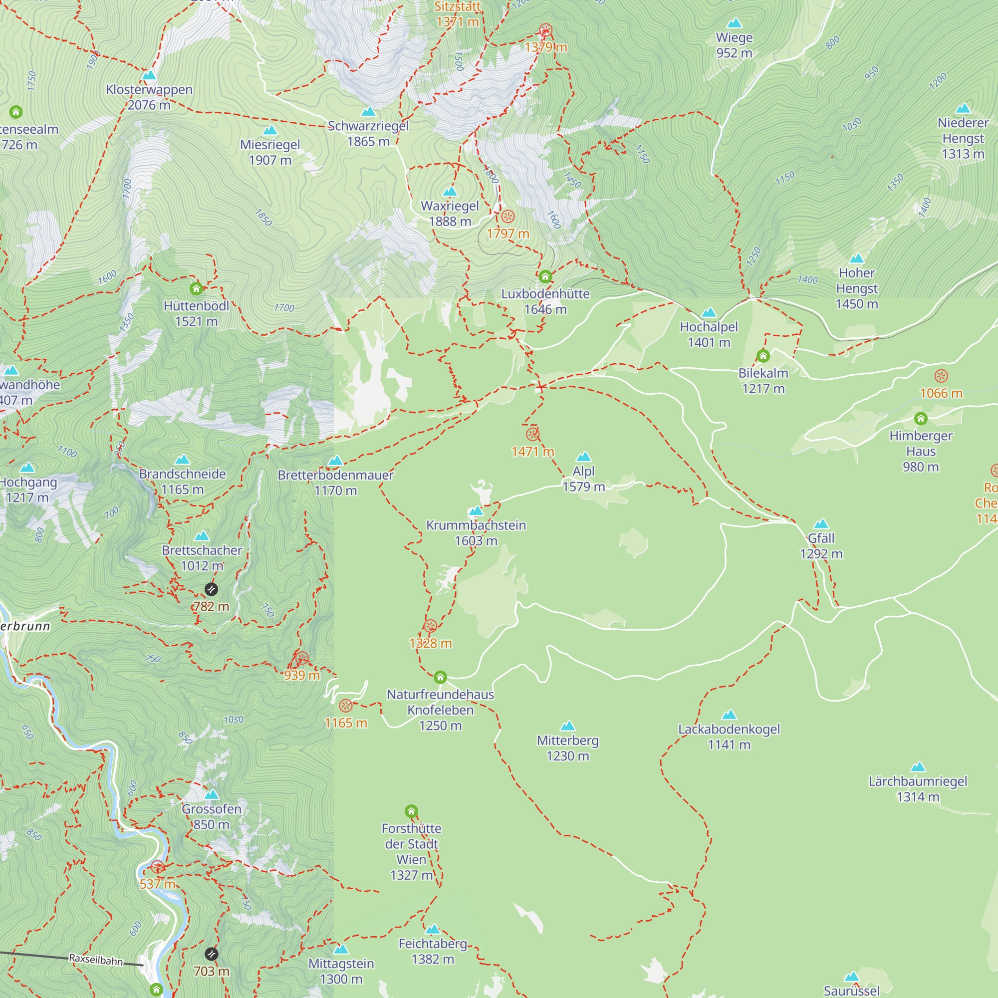 Alpenfreundehütte map