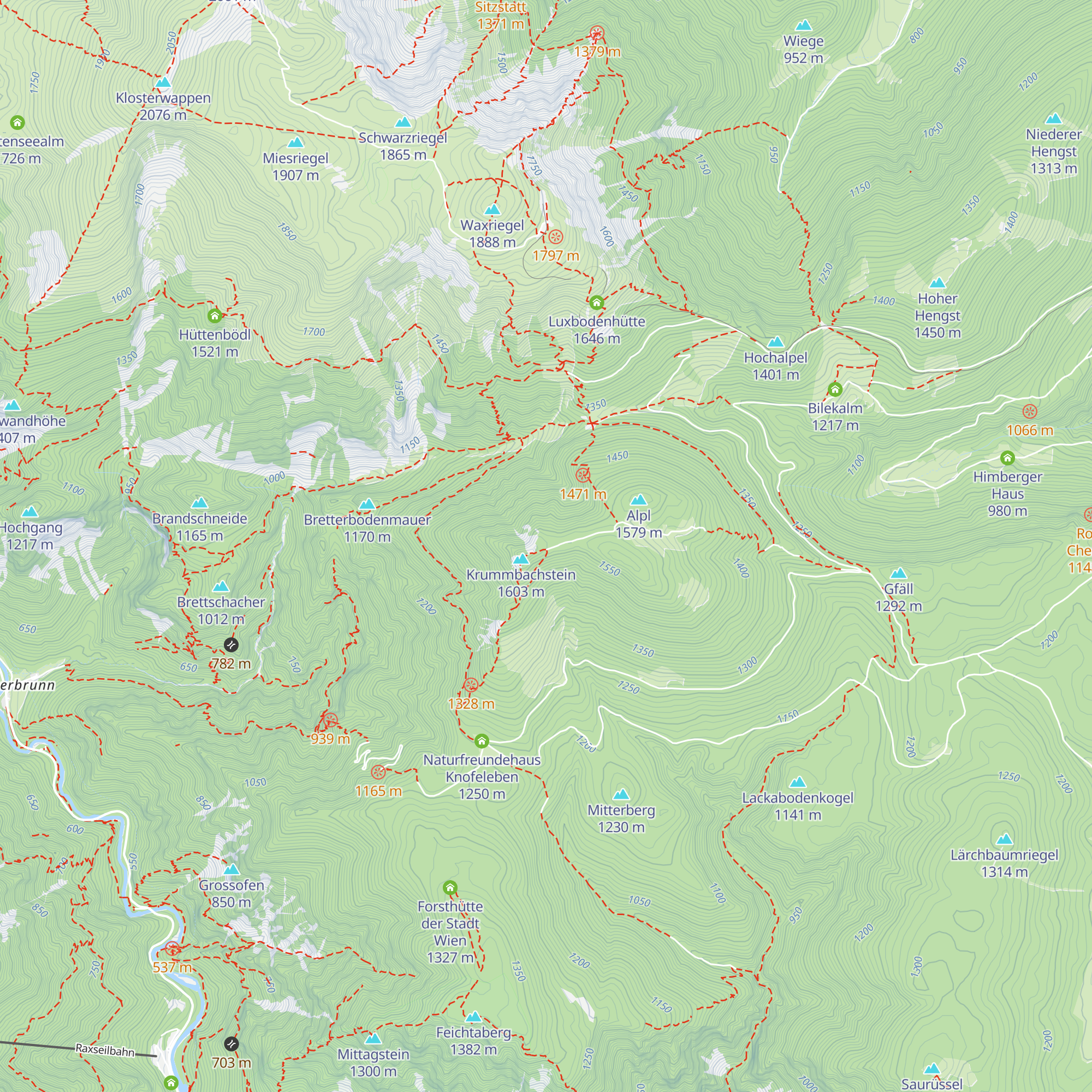 Alpenfreundehütte map