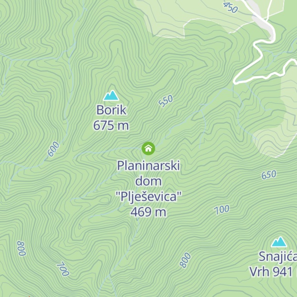 Map of Planinarski dom "Plješevica"