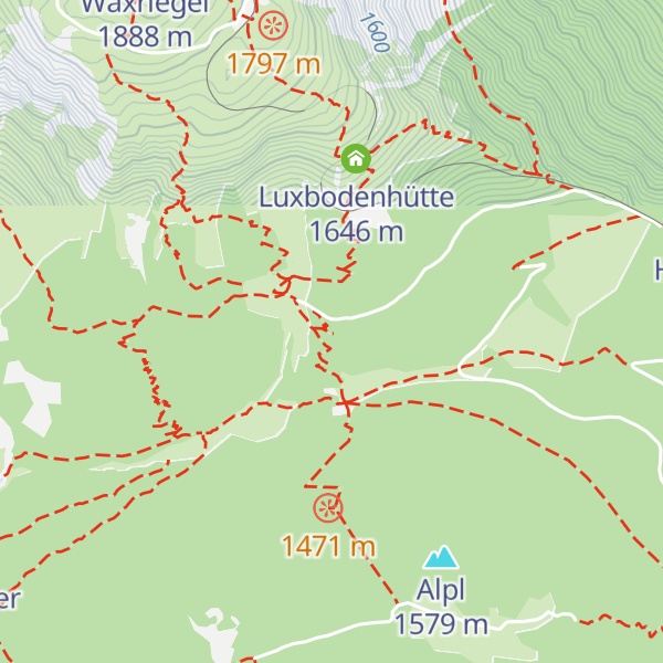 Map of Forsthütte der Stadt Wien
