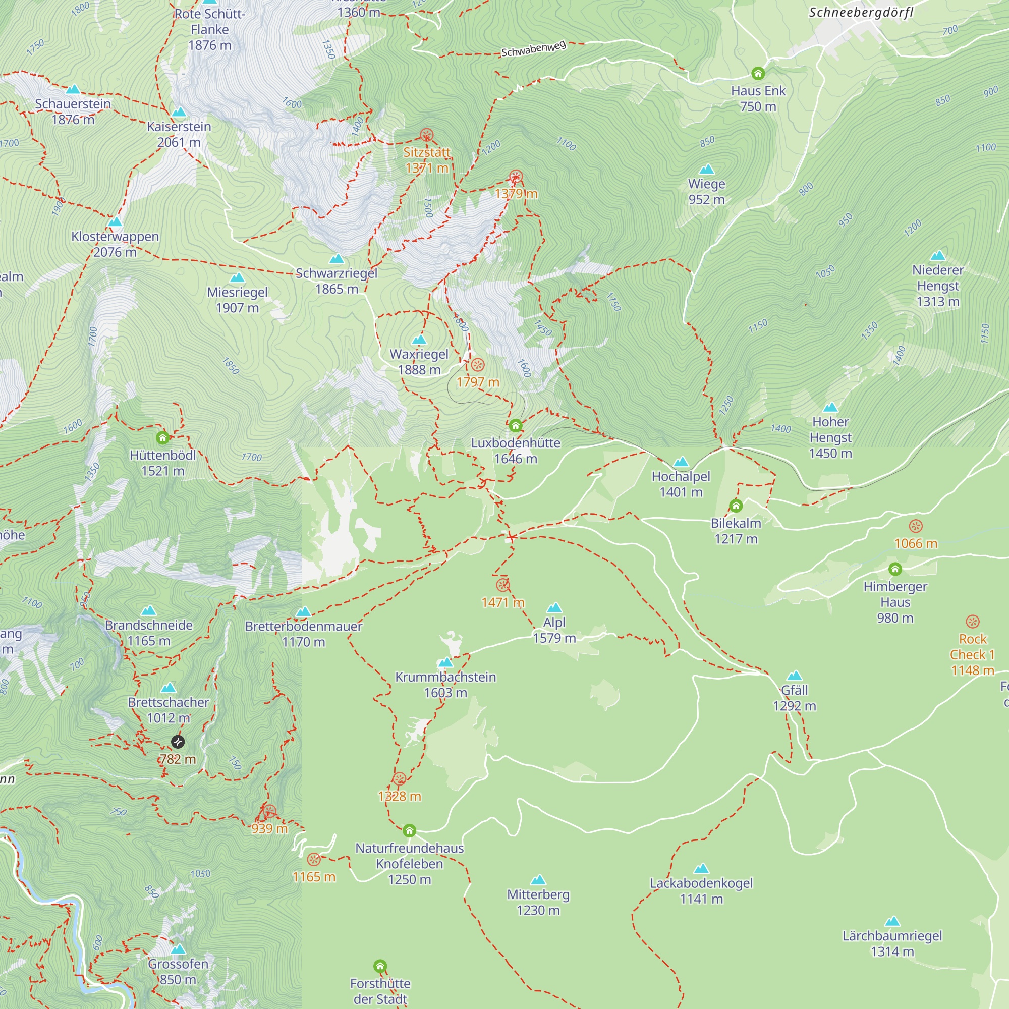 Forsthütte der Stadt Wien map