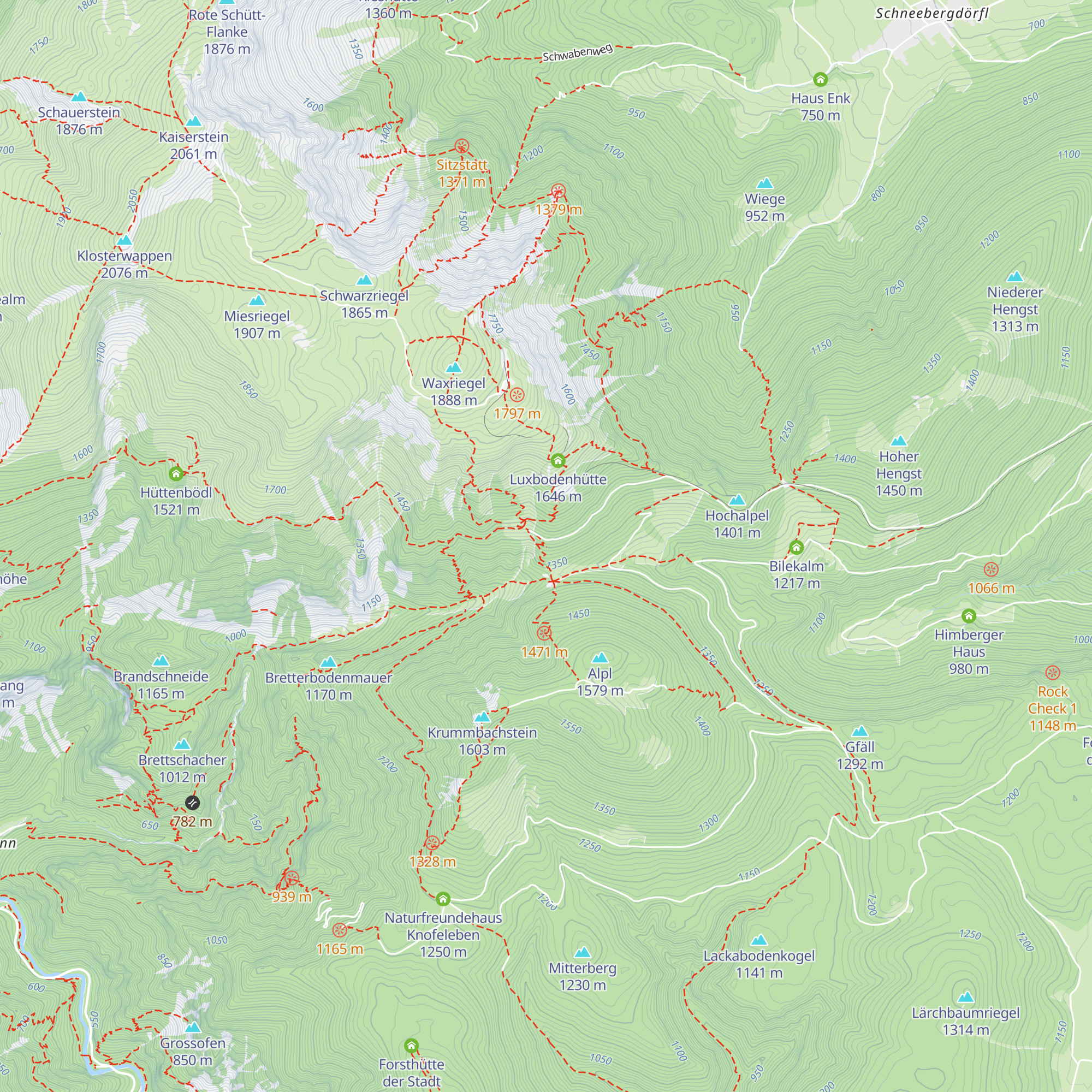 Forsthütte der Stadt Wien map