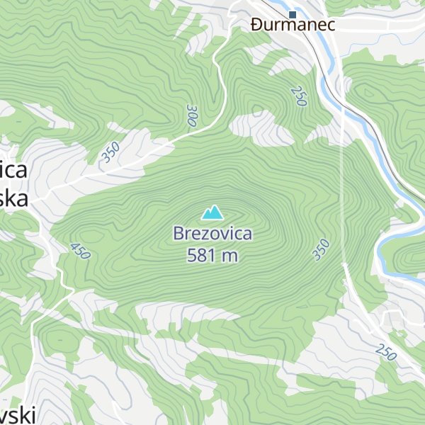 Map of Brezovica