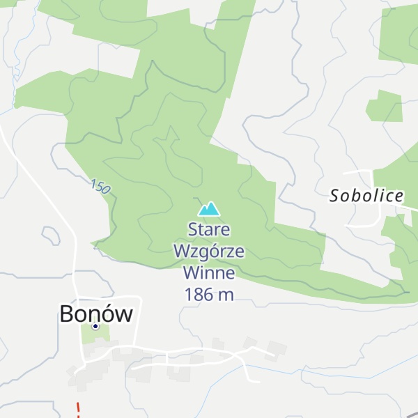 Map of Stare Wzgórze Winne