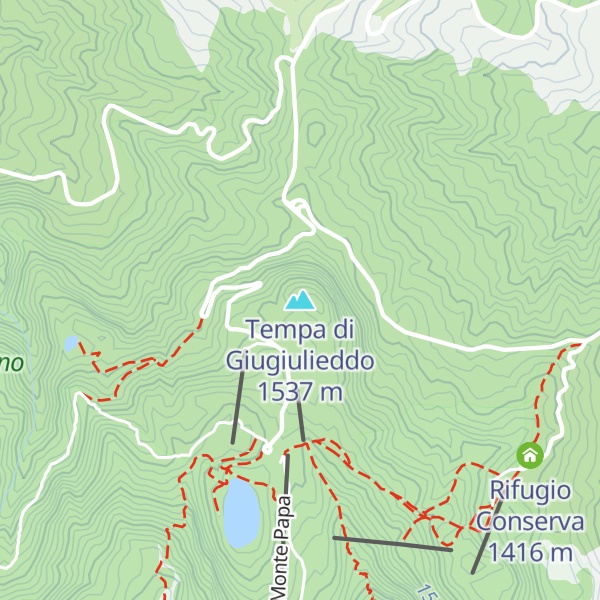 Map of Tempa di Giugiulieddo