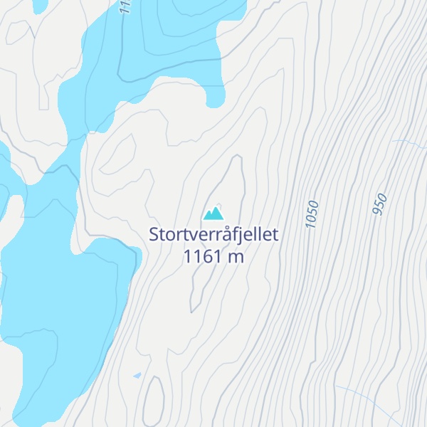 Map of Stortverråfjellet