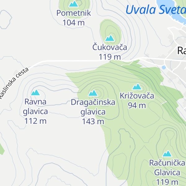 Map of Dragačinska glavica