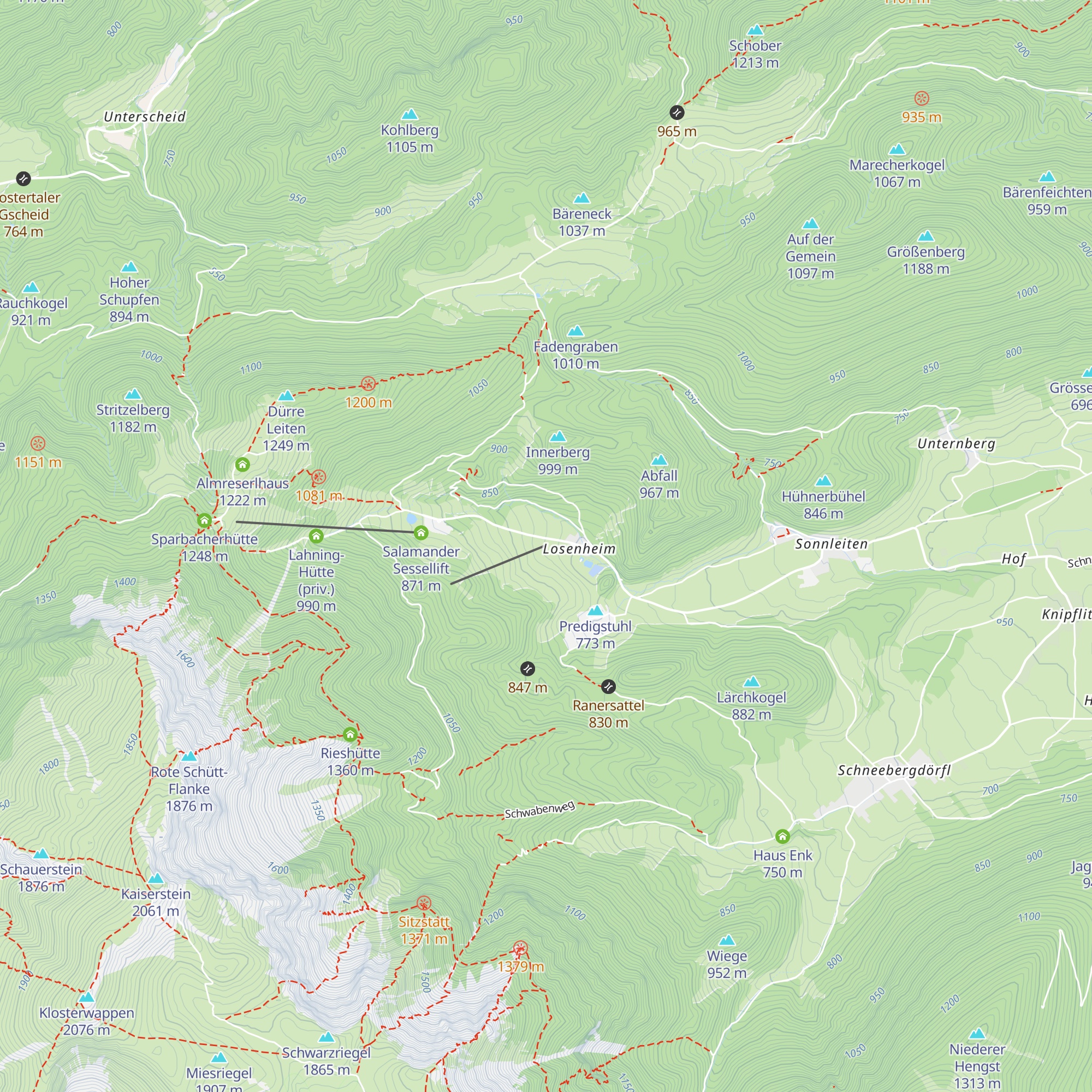 Die Wiesenhütte map
