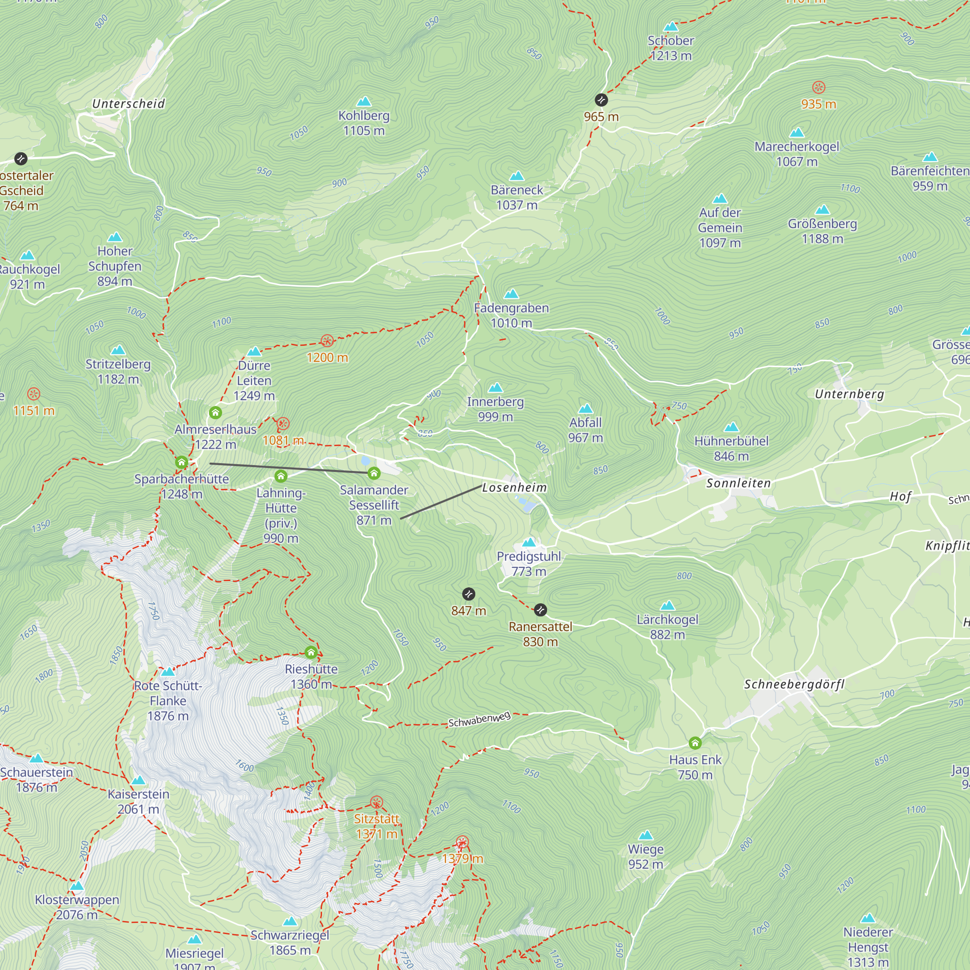 Die Wiesenhütte map