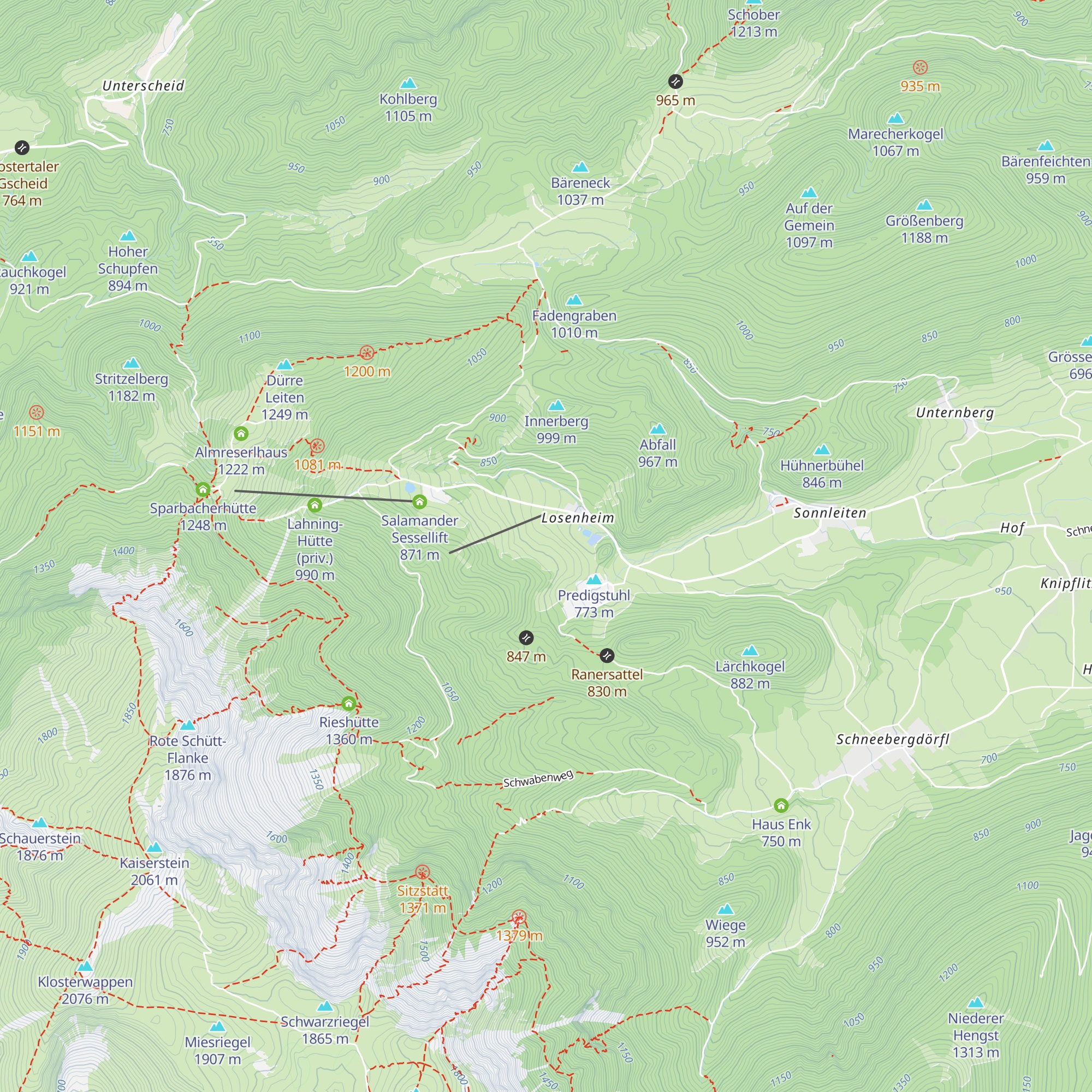 Karl Langer Haus map