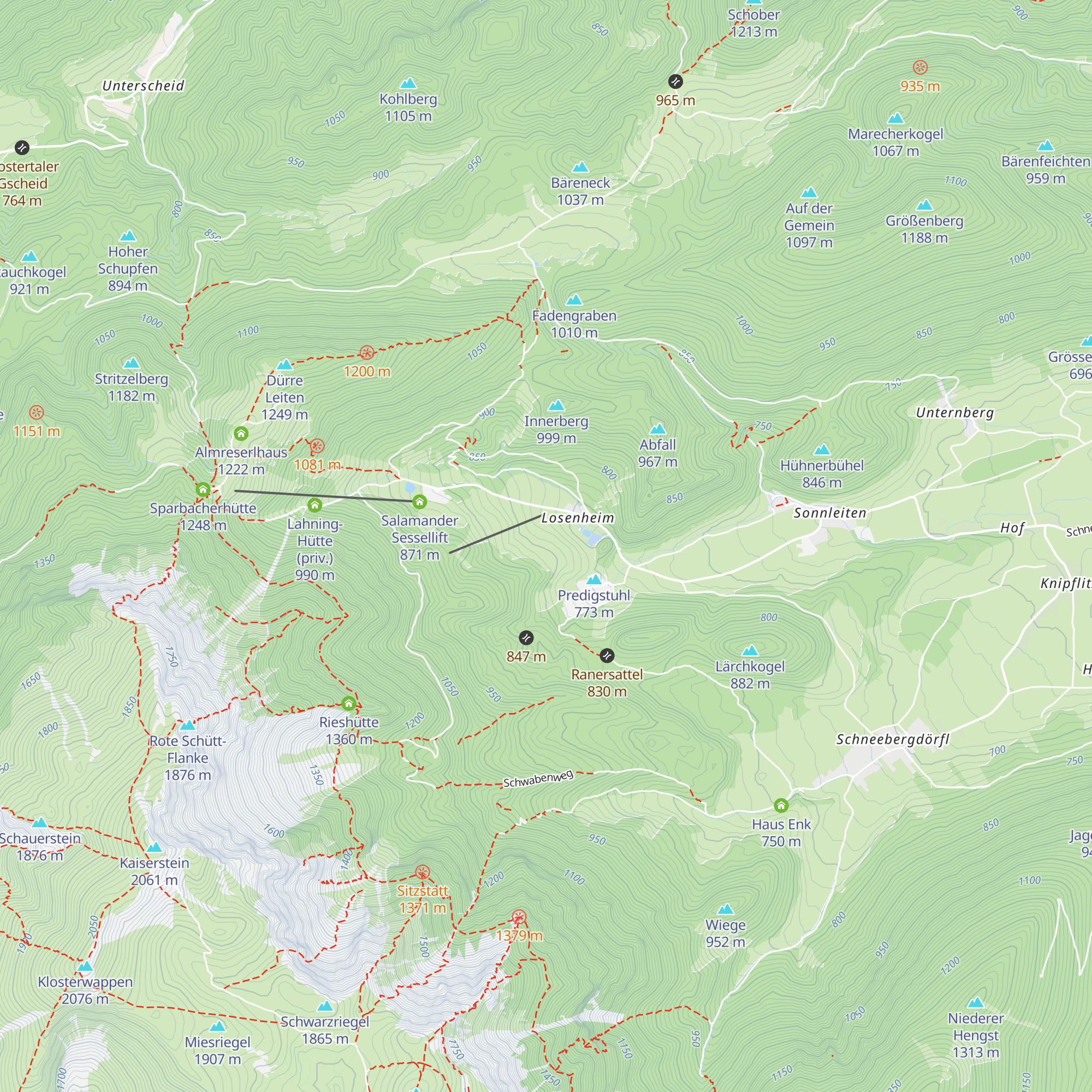 Karl Langer Haus map