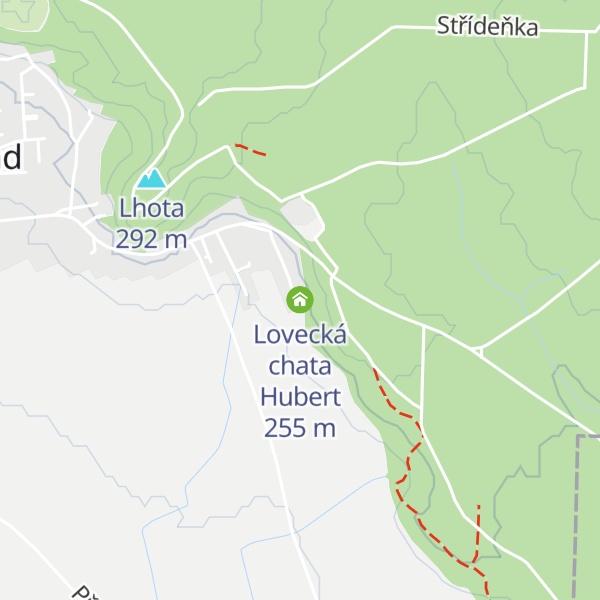 Map of Lovecká chata Hubert