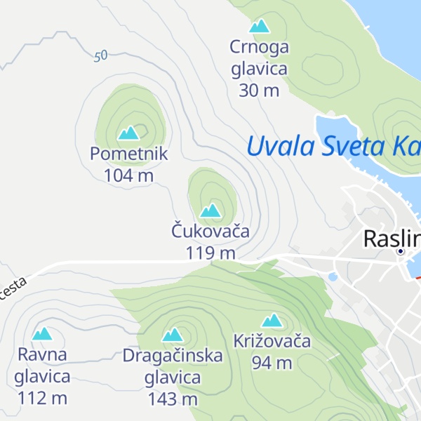 Map of Čukovača