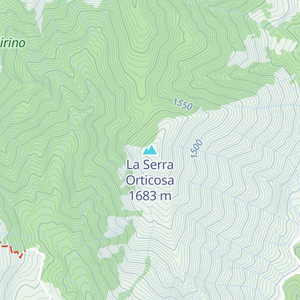 Map of La Serra Orticosa