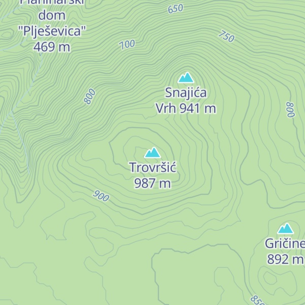 Map of Trovršić