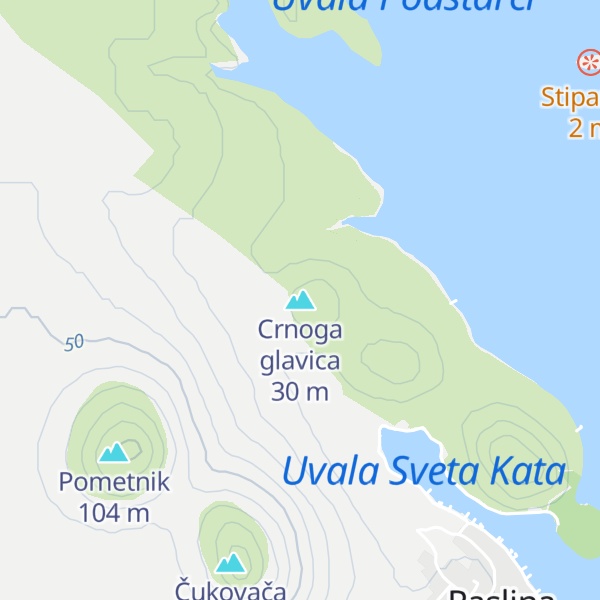 Map of Crnoga glavica