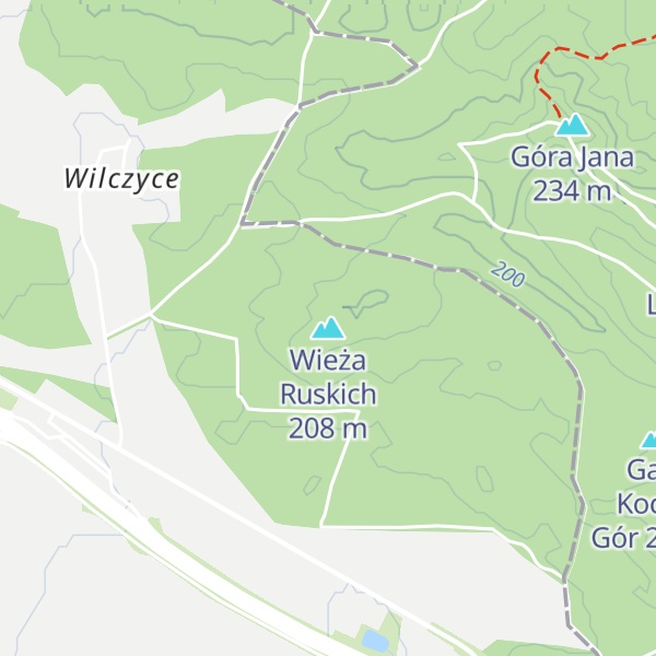 Map of Wieża Ruskich