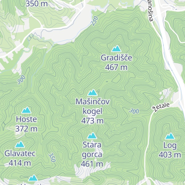 Map of Mašinčov kogel