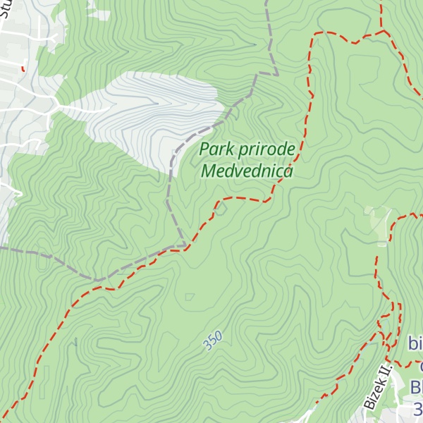 Map of Srednjak