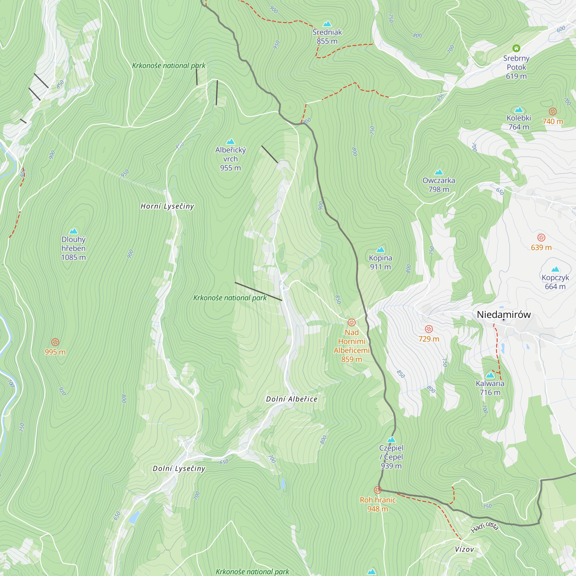 Chata Medika map