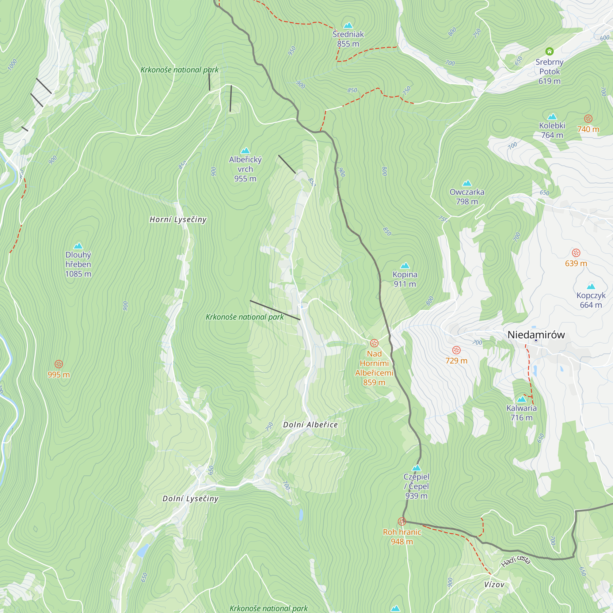 Chata Medika map