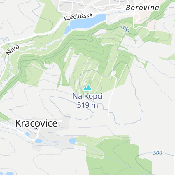 Map of Na Kopci